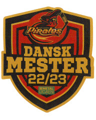 Klistermærke - Dansk Mester 22-23 (6 cm)